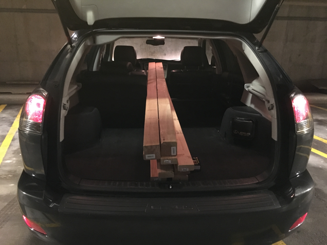 The 40/20/40 folding seats came in handy.